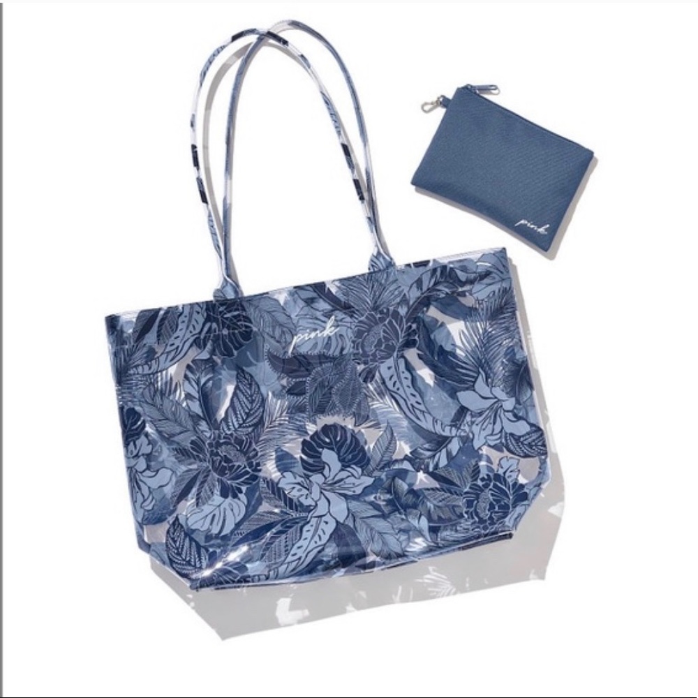 PINK floral tote